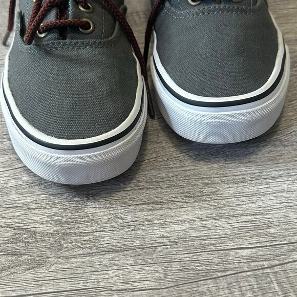 VANS Era 59 Charcoal Grey Skate Shoe Mens 5 / W 6.5 Aztec Print Leather Accent - Picture 2 of 11